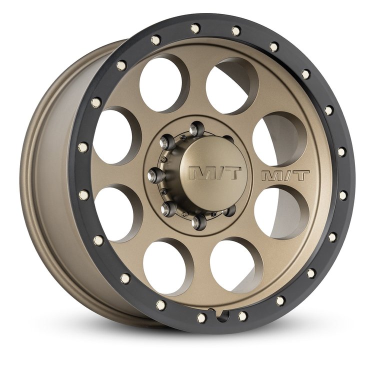 274513 Classic Pro Wheel [Size: 20"x9"] Satin Bronze w/Black Lip, Simulated Beadlock w/Zinc Bolts