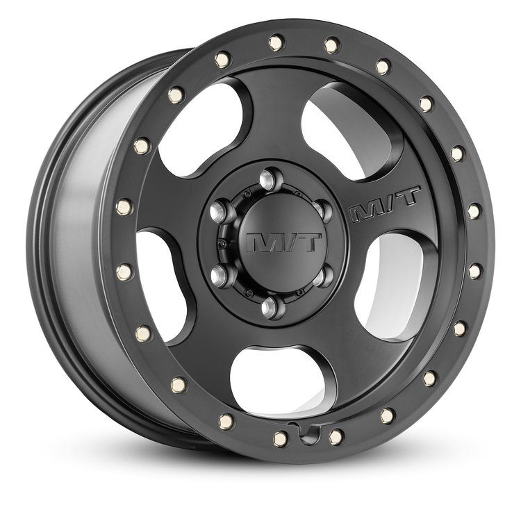 274528 Canyon Pro Wheel [Size: 17"x9"] Satin Black, Simulated Beadlock w/Zinc Bolts