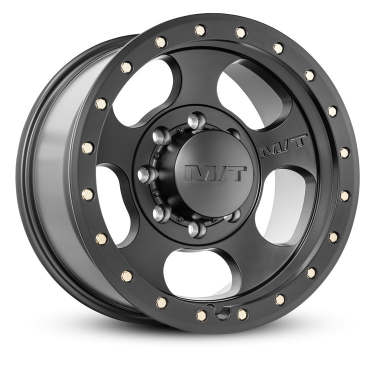 274529 Canyon Pro Wheel [Size: 17"x9"] Satin Black, Simulated Beadlock w/Zinc Bolts
