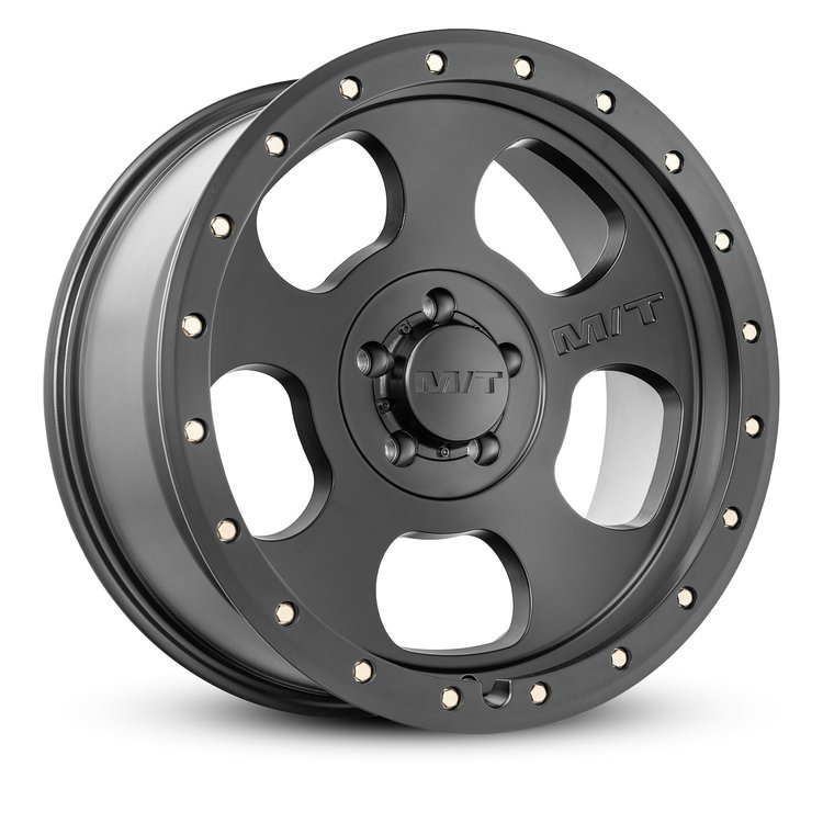 274562 Canyon Pro Wheel [Size: 18"x9"] Satin Black, Simulated Beadlock w/Zinc Bolts