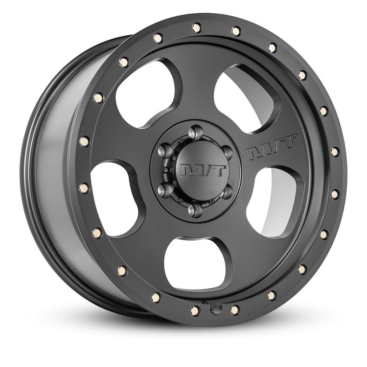 274565 Canyon Pro Wheel [Size: 18"x9"] Satin Black, Simulated Beadlock w/Zinc Bolts