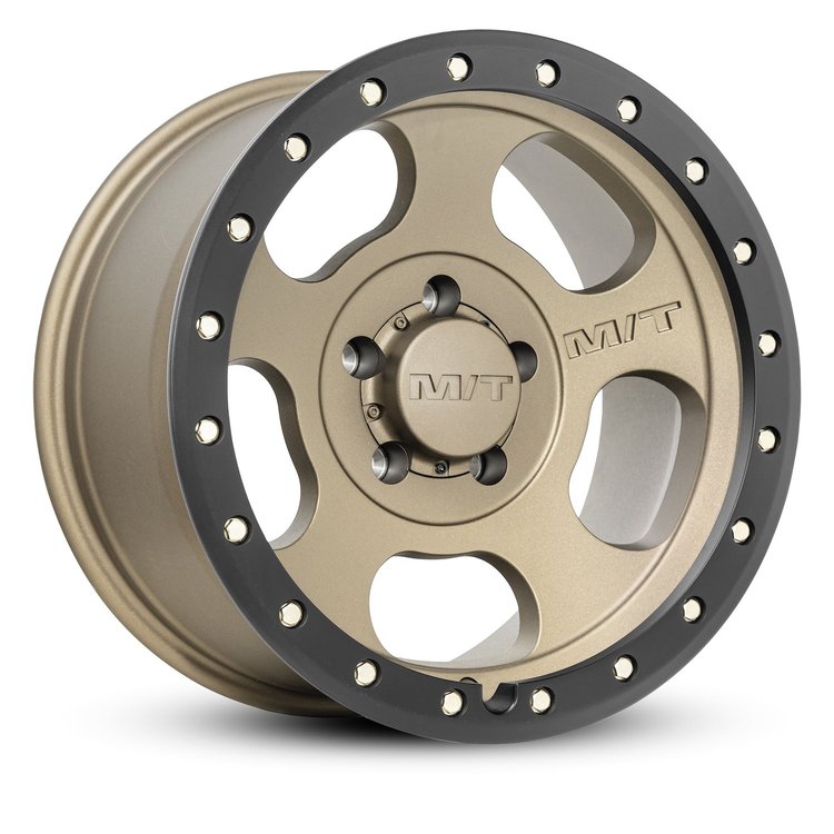 274613 Canyon Pro Wheel [Size: 17"x9"] Satin Bronze w/Black Lip, Simulated Beadlock w/Zinc Bolts