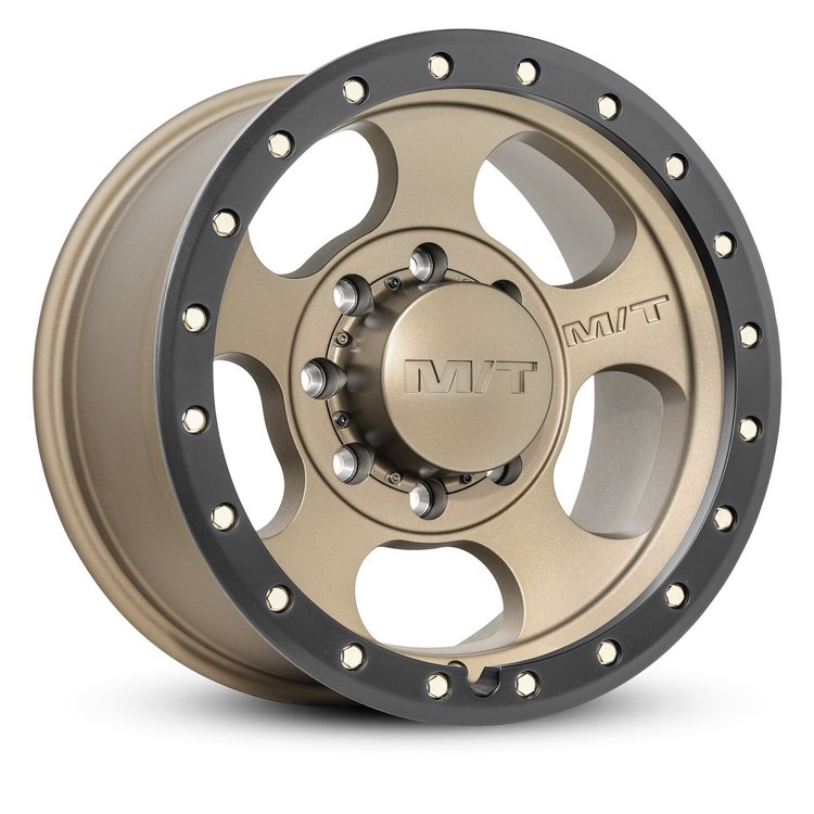 274620 Canyon Pro Wheel [Size: 17"x9"] Satin Bronze w/Black Lip, Simulated Beadlock w/Zinc Bolts