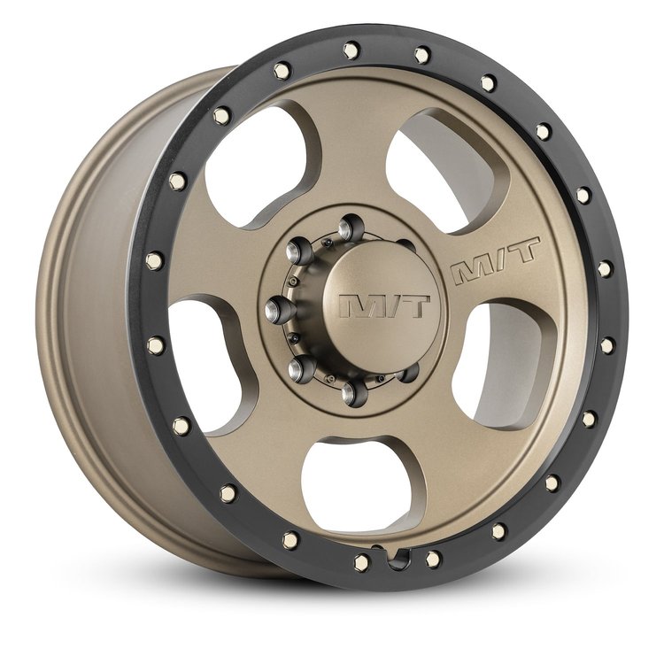 274678 Canyon Pro Wheel [Size: 18"x9"] Satin Bronze w/Black Lip, Simulated Beadlock w/Zinc Bolts