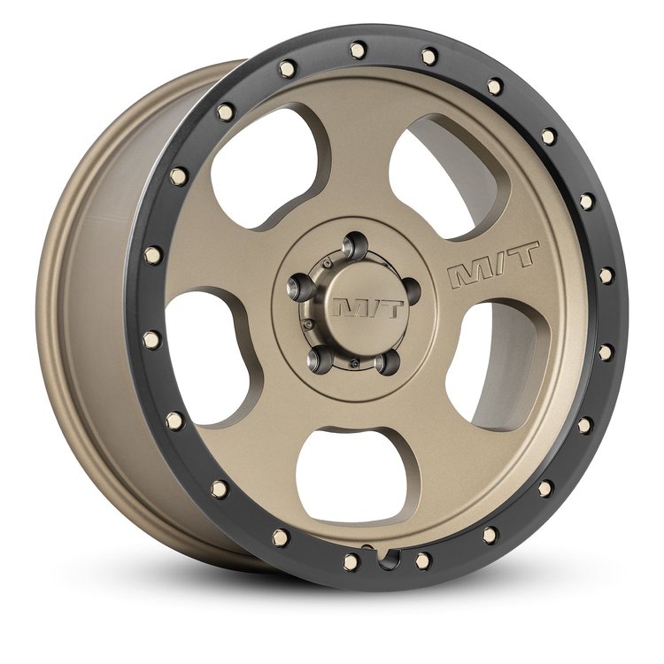 274683 Canyon Pro Wheel [Size: 20"x9"] Satin Bronze w/Black Lip, Simulated Beadlock w/Zinc Bolts