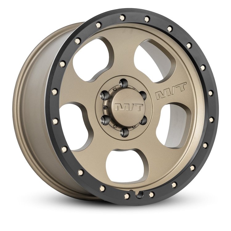 274685 Canyon Pro Wheel [Size: 20"x9"] Satin Bronze w/Black Lip, Simulated Beadlock w/Zinc Bolts