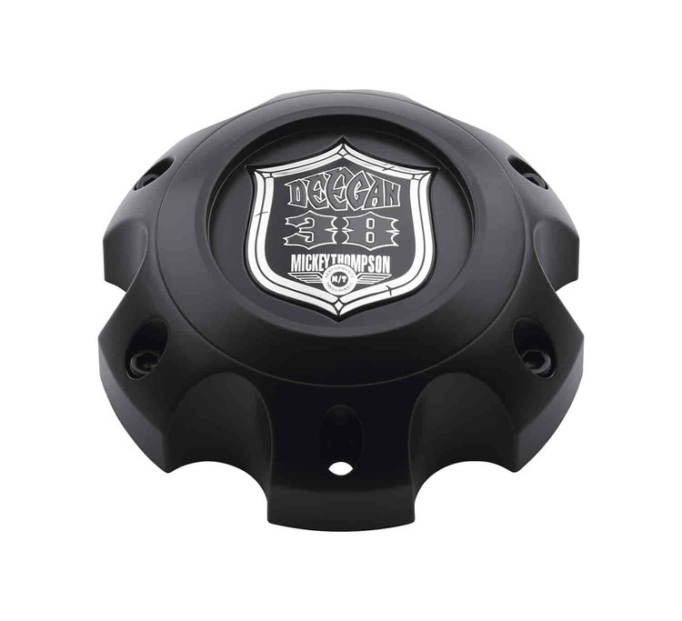 Black Pop-Top Center Cap Plastic