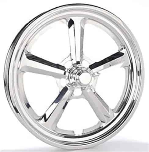 Pro-5 ET Drag Wheel Size: 17" x 2-1/8" Anglia Spindle Mount Rear Spacing: 1.06" Weight: 7.7 lbs.