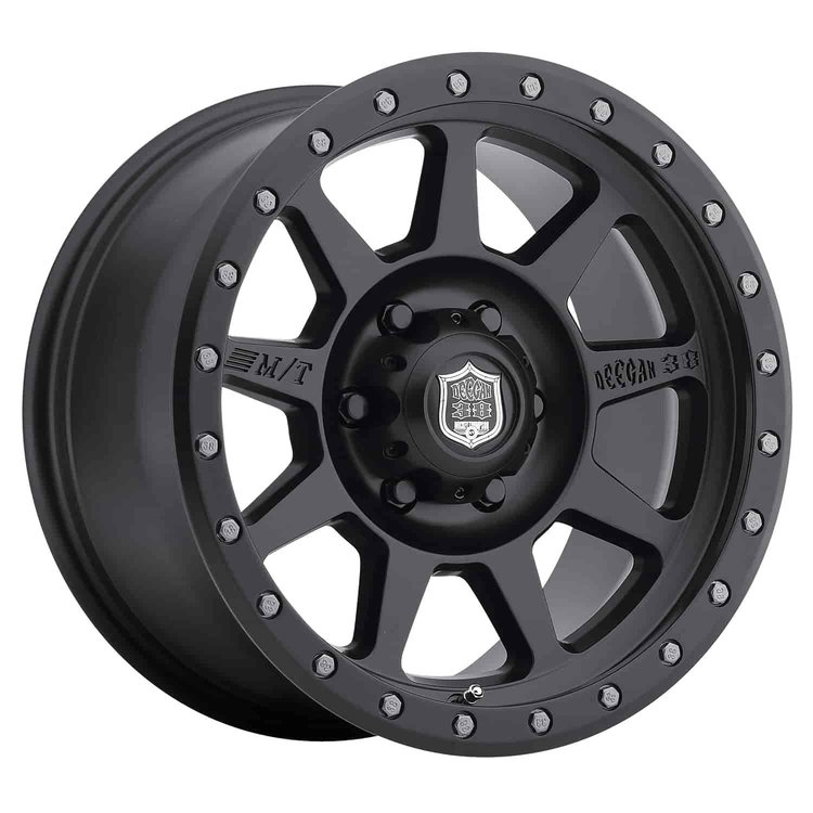 Deegan 38 Pro 4 Black Wheel Size: 15" x 10" Bolt Pattern: 5 x 4-1/2" Rear Spacing: 3-5/8" Offset: -48mm Max. Load: 2000 lbs