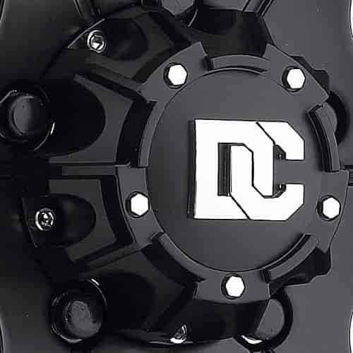 Black Pop-Top Center Cap Plastic