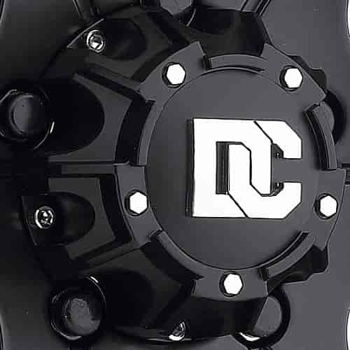 Black Pop-Top Center Cap Plastic