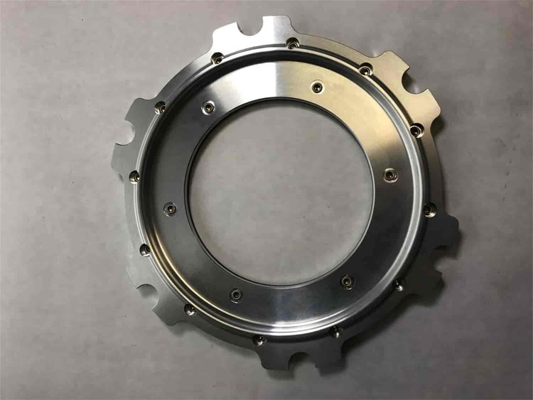 PRESSURE RING ALUMINUM 8 W/HS