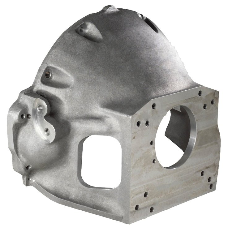 Non-SFI Aluminum Bellhousing 1964-1974 Big Block Chrysler, for Tremec TKO/TKX 5-Speed Transmission with Ford Pattern