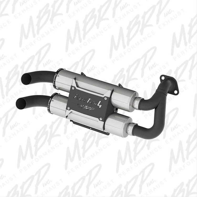 AT-9519PT Performance Series Slip-On Straight Core Exhaust Fits Select Polaris UTVs