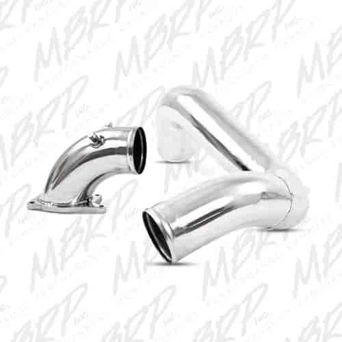 3 Driver Side Intercooler Pipe polished aluminum