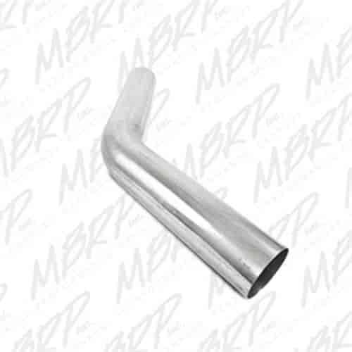 Garage Parts Pro Series Smooth Mandrel Bend Pipe 6 in. Dia. 45 deg. Bend 12 in. Legs T304 Stainless Steel