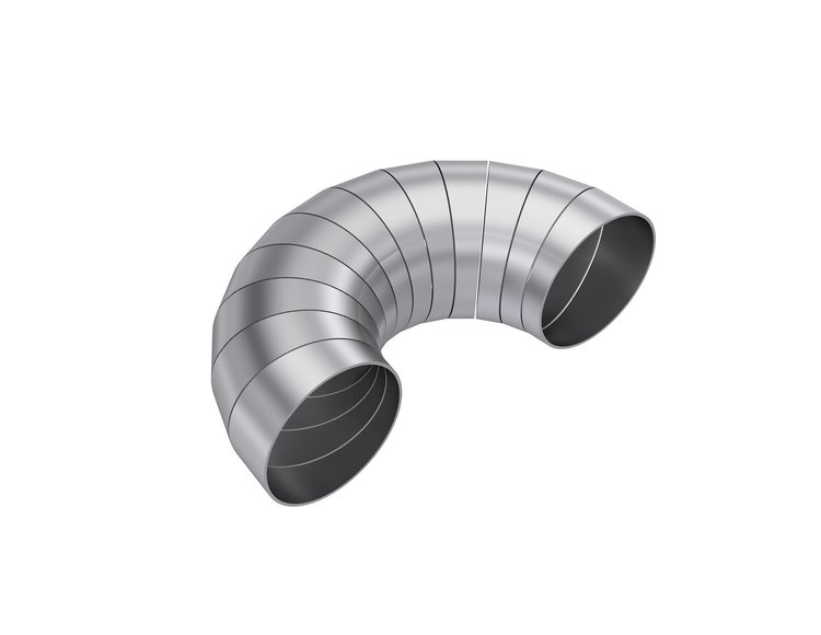 PC15197 Universal Exhaust Pipe 3 in. Diameter, 180 Degree, Pie Cut