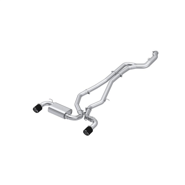 S43003CF Cat-Back Exhaust System 3 in., Dual Rear Exit, Carbon Fiber Fits Select Toyota GR, Supra