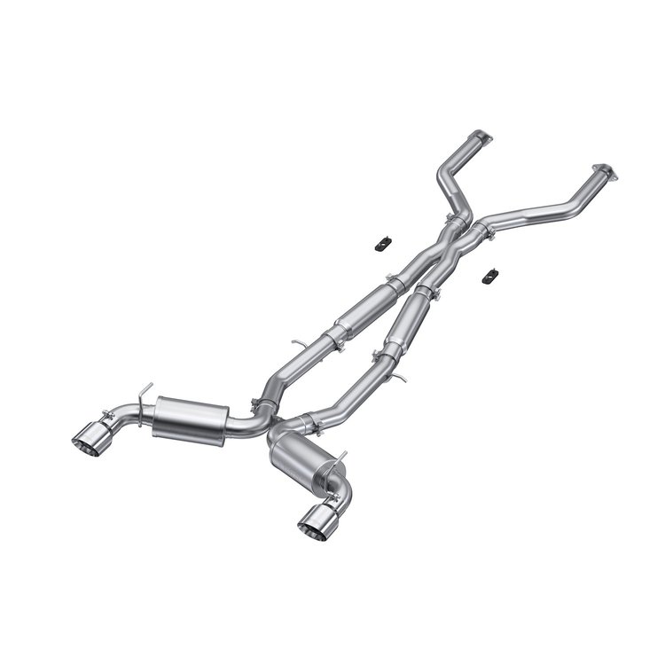 S4406304 Cat-Back Exhaust System 3 in., Dual Rear Exit,  For 2017-2020 INFINITI Q60