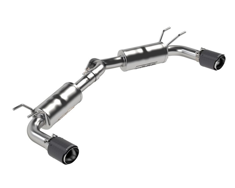 S44503CF Axle-Back Exhaust System 2.5 in. Dual Rear Exit, Carbon Fiber Fits Select Mazda 3