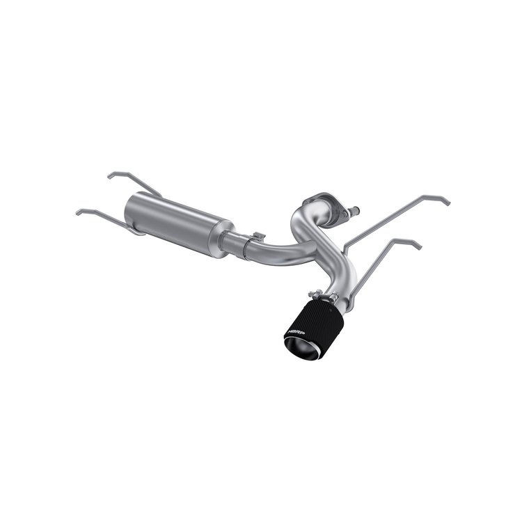 S44523CF Axle-Back Exhaust System 2.5 in. Rear Exit, Carbon Fiber For 2018-2020 Mazda MX-5