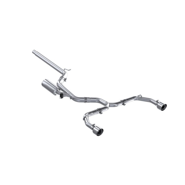 S4617304 Cat-Back Exhaust System 3 in., 2.5 in. Dual Split Rear Exit, Fits Select Volkswagen GTI