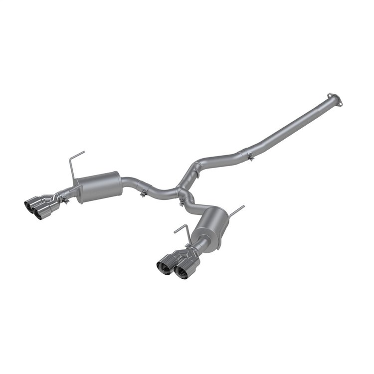 S4800304 Cat-Back Exhaust System 3 in., Dual Split Rear Exit, Street Version For 2014-2021 Subaru Impreza, WRX