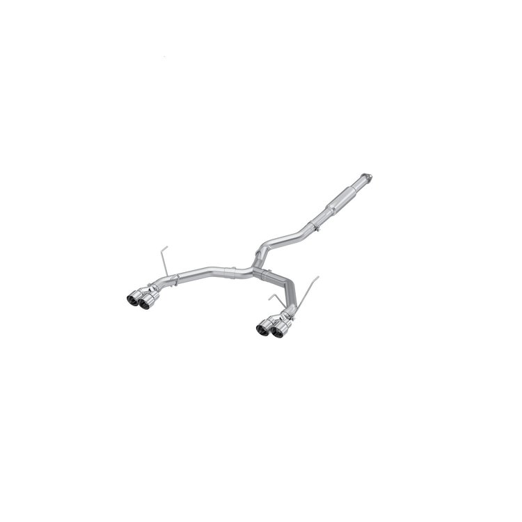S4808304 Cat-Back Exhaust System 3 in., Dual Split Rear Exit, Quad Outlet, Race Version Fits Select Subaru WRX