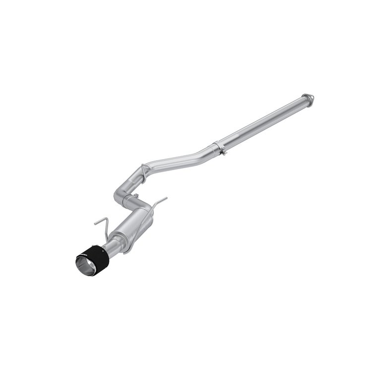 S48093CF Cat-Back Exhaust System 3 in., Rear Exit, with, Carbon Fiber Fits Select Subaru WRX