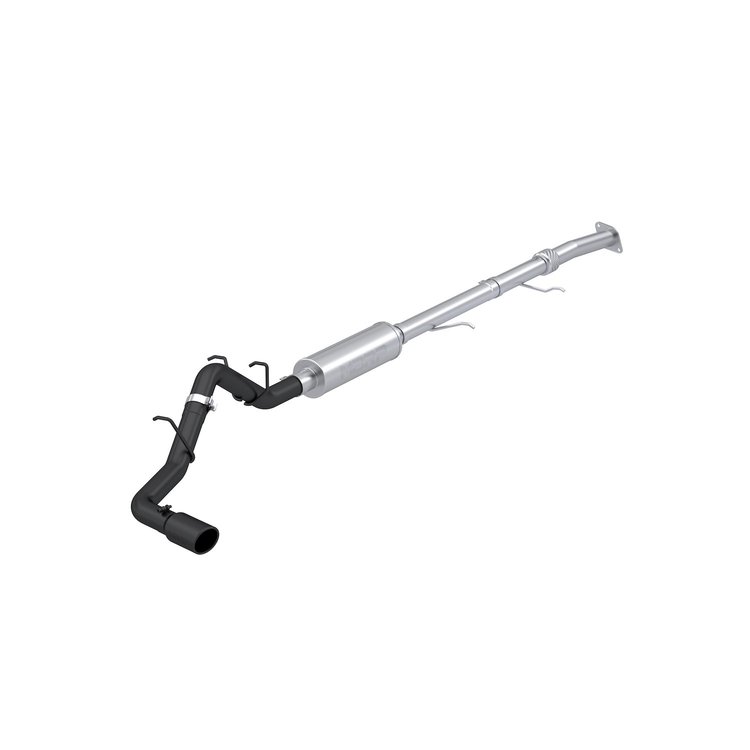 S5015BLK Cat-Back Exhaust System 3 in., Single Side Exit, Black Fits Select GMC Canyon, Chevy Colorado
