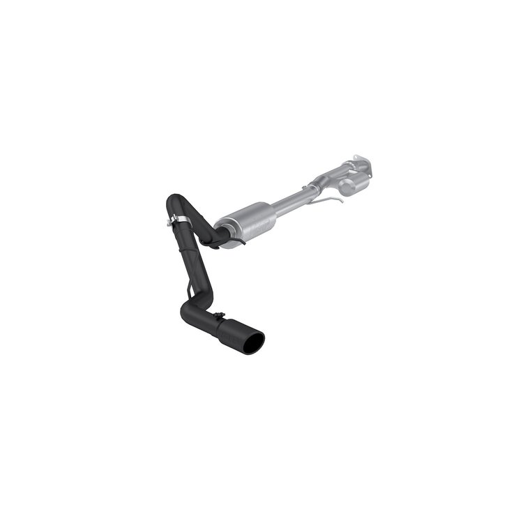 S5019BLK Cat-Back Exhaust System 3 in., Side Exit, Black Fits Select GM 2500, 3500 Trucks and Vans