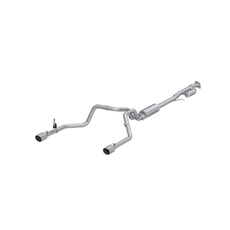 S5021AL Cat-Back Exhaust System 3 in., 2.5 in. Dual Rear Fits Select GM 2500, 3500 Trucks and Vans