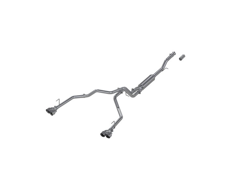 S5059AL Cat-Back Exhaust System 3 in., 2.5 in. Dual Split Rear Exit, Fits Select Chevy Suburban, GMC Yukon