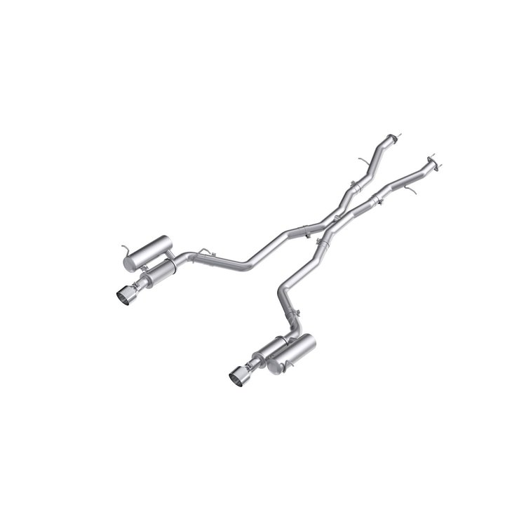 S5107AL Cat-Back Exhaust System 3 in., Dual Rear Exit, Fits Select Dodge Durango