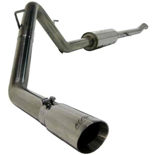 Pro Series Cat Back Single Side Exit Exhaust System T304 Stainless Steel Inc. Muffler/Tailpipe/Exhaust Tip