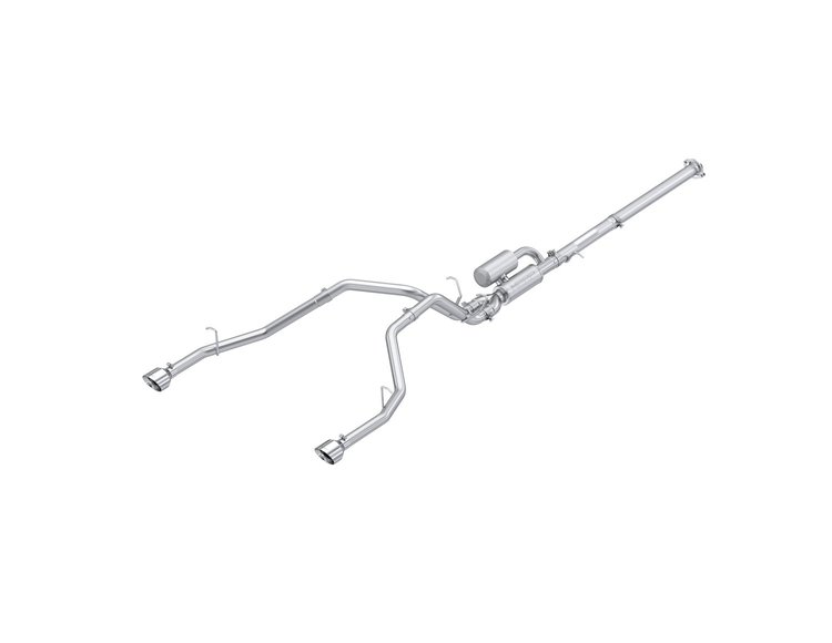 S5156304 Cat-Back Exhaust System 3 in., 2.5 in. Dual Split Rear Exit, Fits Select Ram 1500
