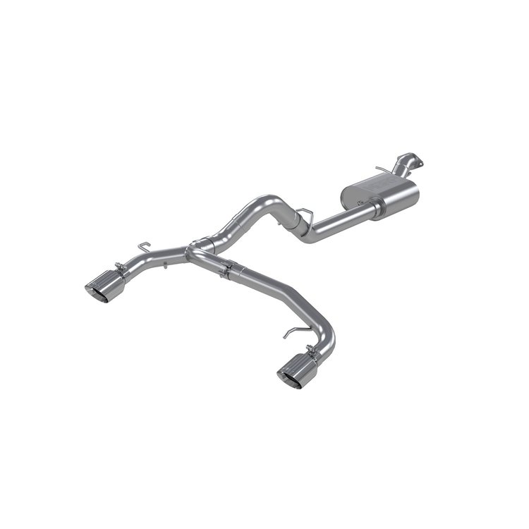 S5241304 Cat-Back Exhaust System 3 in., 2.5 in. Dual Split Rear Exit,  Fits Select Ford Bronco