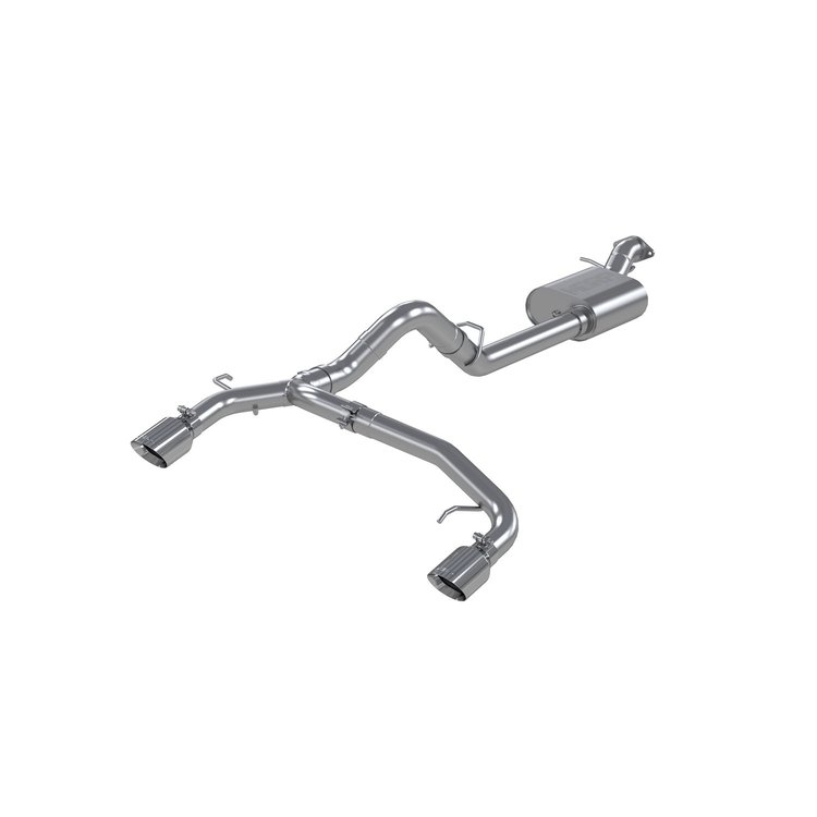 S5241AL Cat-Back Exhaust System 3 in., 2.5 in. Dual Split Rear Exit, Fits Select Ford Bronco