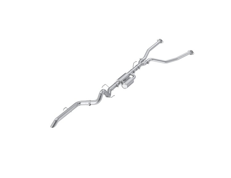 S5305AL Cat-Back Exhaust System 3 in., High Clearance, Rear Exit, Turndown Fits Select Toyota Tundra