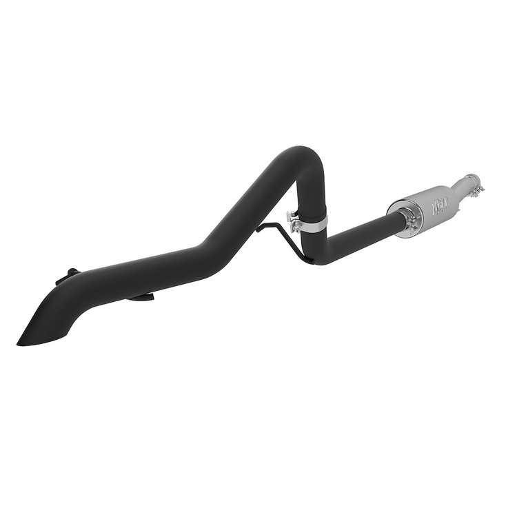 Black Series Street Exhaust System 2007-2011 Jeep Wrangler JK 4Door 3.8L