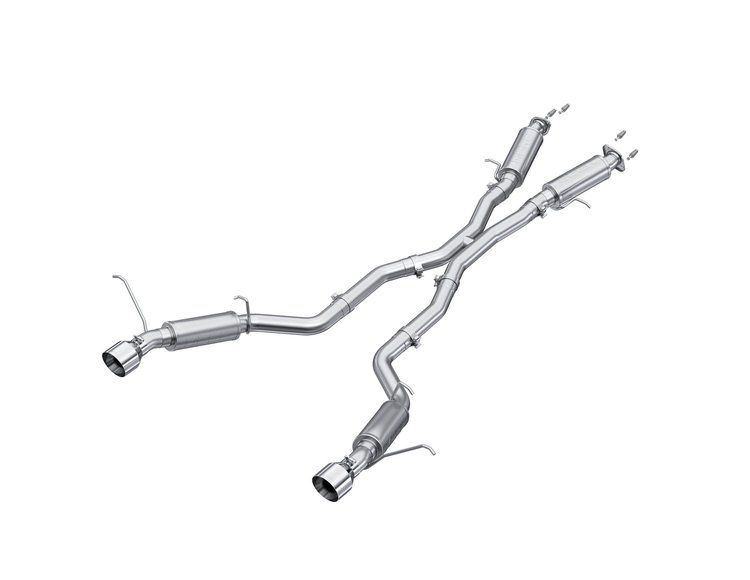 S5525AL Cat-Back Exhaust System 3 in., Dual Split Rear Exit, For 2015-2013 Jeep Grand