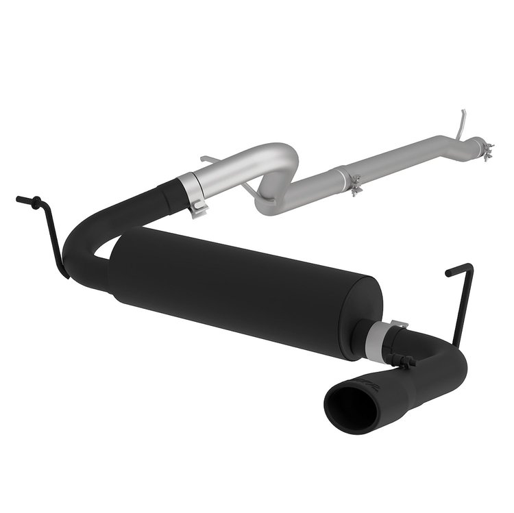 Black Series Street Exhaust System 2012-2016 Jeep Wrangler/Rubicon 3.6L