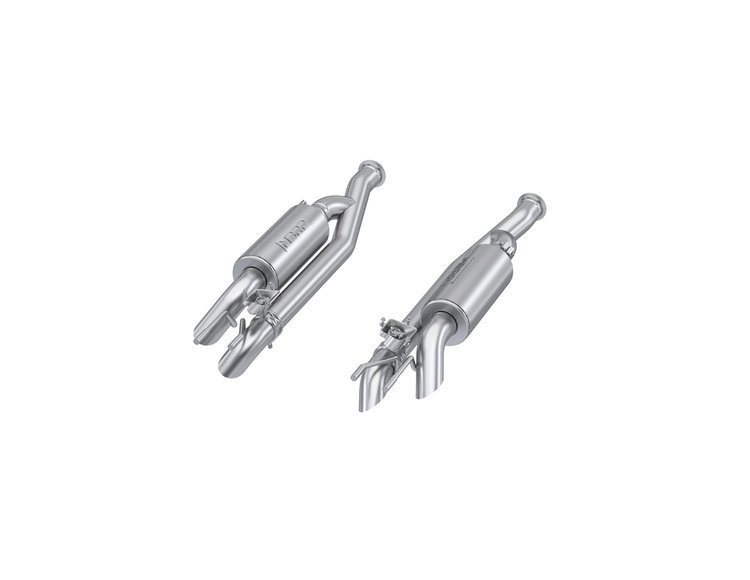 S5601304 Cat-Back Exhaust System 2.5 in., Pre-axle Dual Split Side. Quad Outlet, Active Profile Fits Select Mercedes-Benz G63