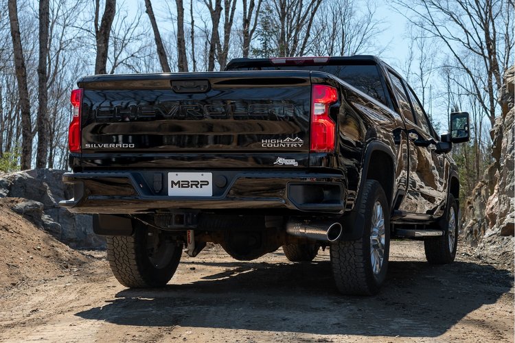 S6059AL Filter-Back Exhaust System 4 in. Single Side Exit, Fits Select GM 2500, 3500 Trucks and Vans