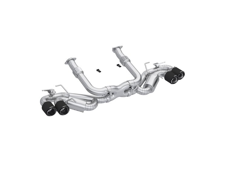S70413CF Cat-Back Exhaust System 3 in., Quad Split Rear Exit, Active Profile, Carbon Fiber Fits Select Chevy Corvette