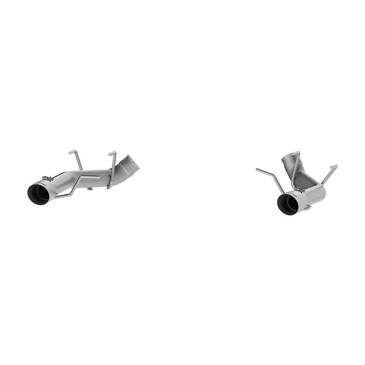 Dual Axle-Back Exhaust System 3 in., Muffler Bypass Race Version For 2011-2014 Ford Mustang