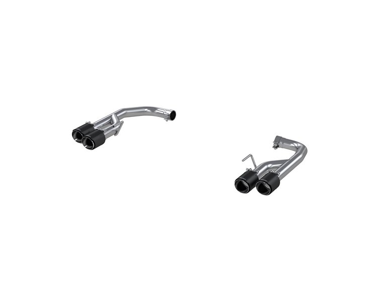 S72113CF Axle-Back Exhaust System 2.5 in., Dual Rear Exit, Quad, Carbon Fiber Fits Select Ford Mustang