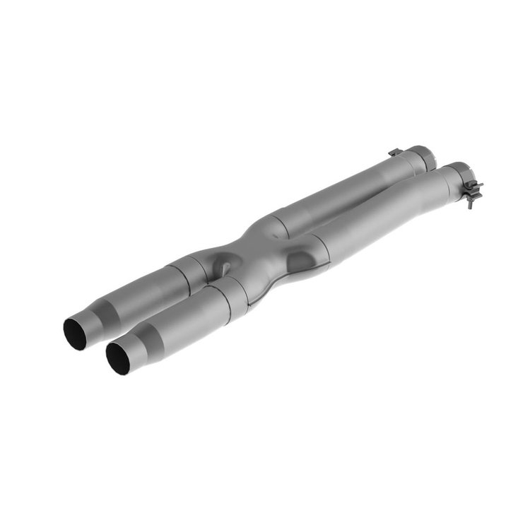 S7215409 Resonator Bypass X-pipe 3 in. For 2020-2015 Ford Mustang