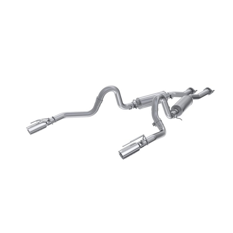 S7221AL Cat-Back Exhaust System 2.5 in. Dual Rear Exit, For 1999-2004 Ford Mustang