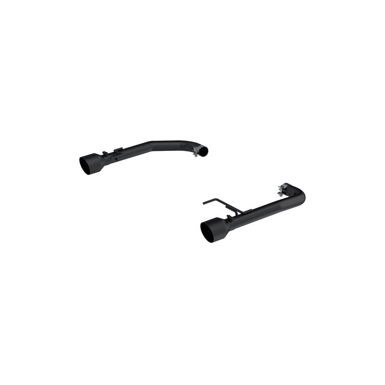 S7247BLK Axle-Back Exhaust System 2.5 in., Dual Split Rear Exit, Black For 2026-2015 Ford Mustang